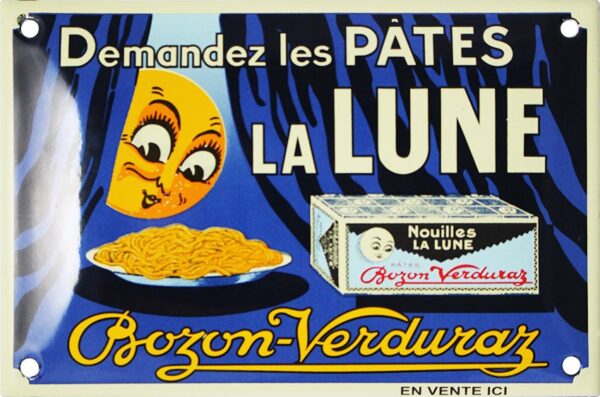plaque émaillée PATE LA LUNE – Image 2