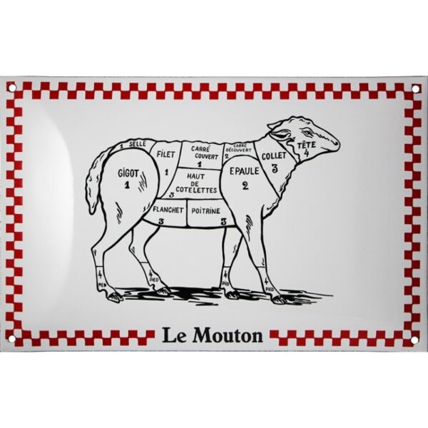 Plaque émaillée : LE MOUTON