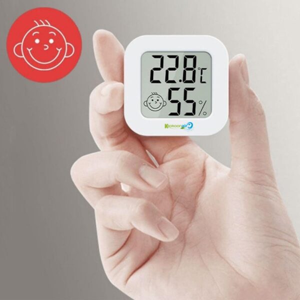 KAPTM03 Mini Thermomètre hygromètre numérique mural – Image 2