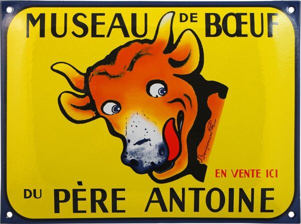 Plaque émaillée : MUSEAU DE BOEUF – Image 2