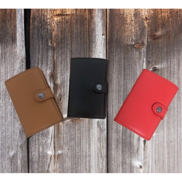 Portefeuille Barrière RFID Metal & Cuir PU Noir – Image 8