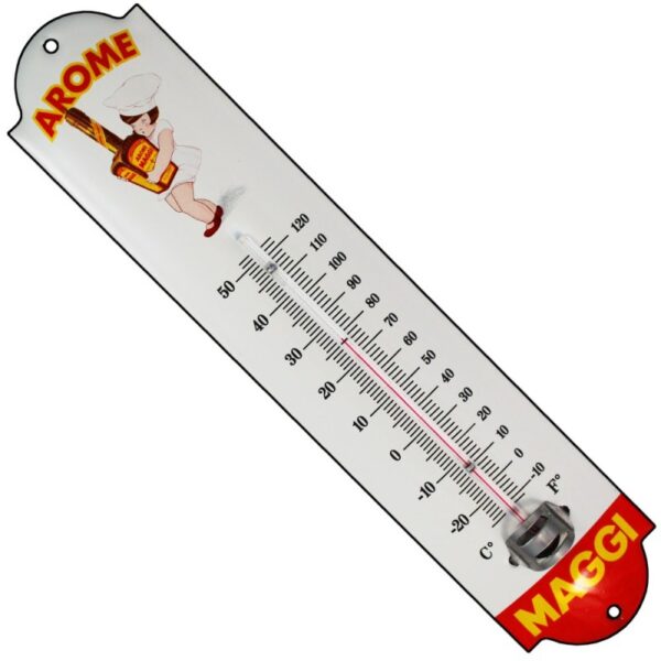 Thermomètre émaillé hauteur 30cm : AROME MAGGI