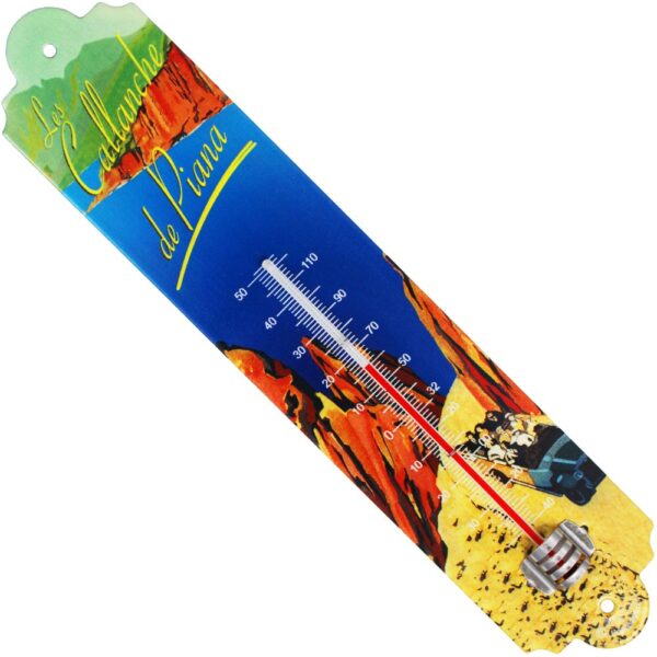 Thermomètre métal bombé hauteur 30 cm LES CALLANCHE DE PIANA – Image 2