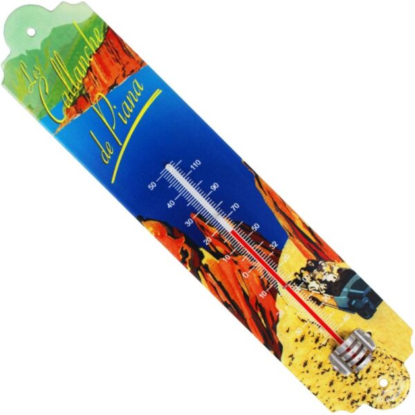 Thermomètre métal bombé hauteur 30 cm LES CALLANCHE DE PIANA