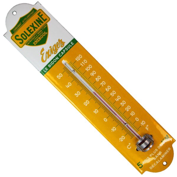 Thermomètre émaillé bombé hauteur 30cm : SOLEXINE – Image 2