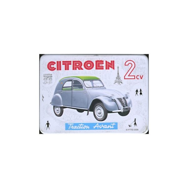 Magnet tôle, plat dimension 6x8cm CITROEN 2 CV aza