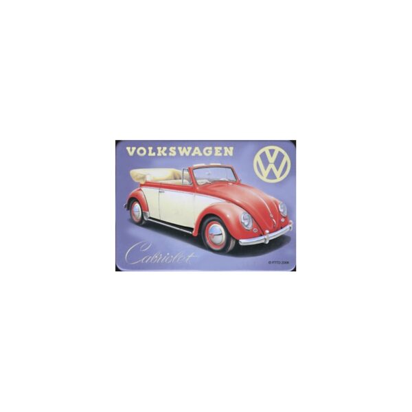 Magnet tôle, plat dimension 6x8cm Volkwagen cabriolet