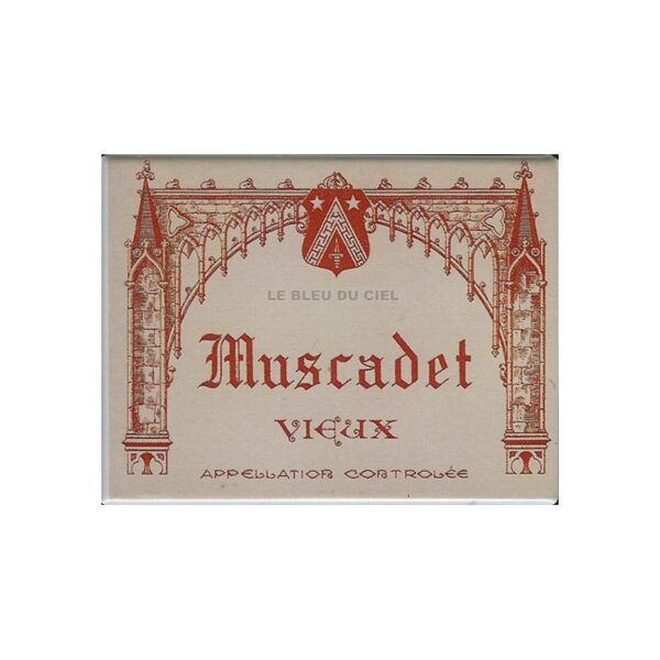 cuisine :Magnet tôle dimension 6x8cm plat : Vin Muscadet
