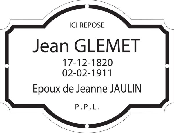 Plaque de rue émaillée découpée 26 x 20 cm. – Image 2