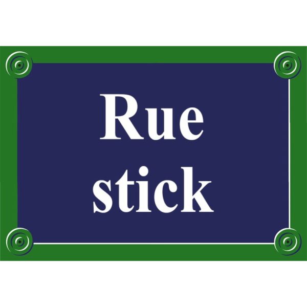 Plaque de rue émaillée Paris 50 x 35 cm sans fronton.