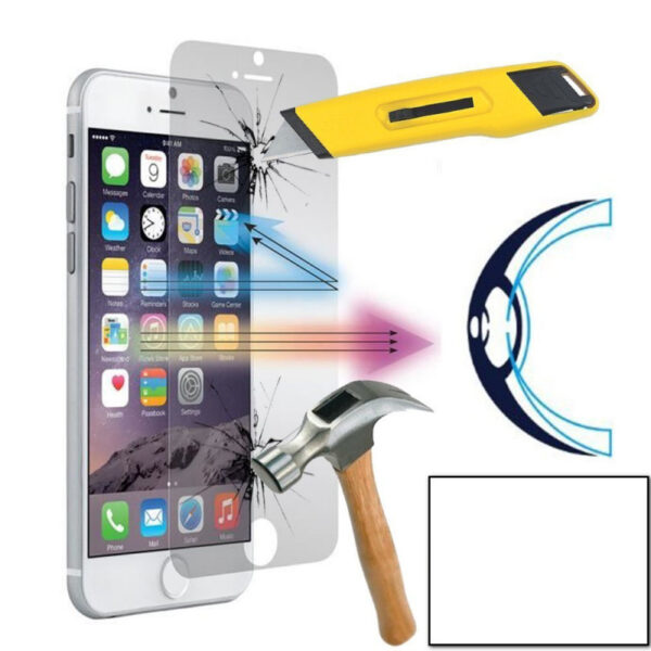 Protection verre trempé anti lumière bleue 100% Bluecat screen Premium pour iPhone XII PROMAX – Image 4