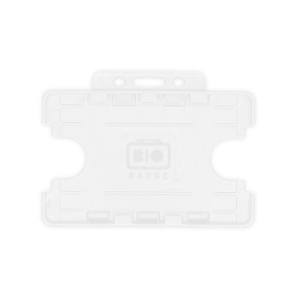 Supports BioBadge double face paysage - Lot de 100 / blanc