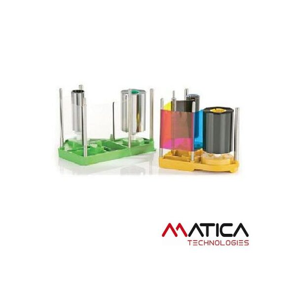 Ensemble de rubans MATICA Edisecure XID 8300 série ie YMCKK/Film (DIC10217+DIC10319)