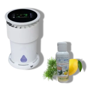 KIT COMPOSE D'UN PURIFICATEUR D'AIR MISTRAL 200M2 ET D'UN DESINFECTANT DYNAMISANT CONCENTRE 125ML