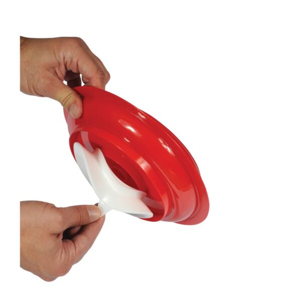 Assiette à rebord - Rouge