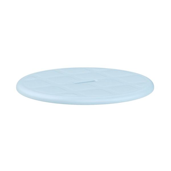 Assise souple ronde pour tabouret de douche Capri rond - Bleu