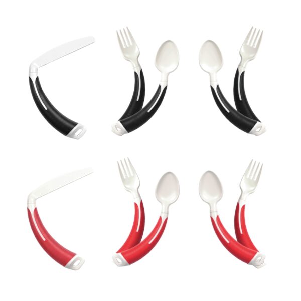 Gamme de couverts Plasti-grip enfant/ado - Rouge - Cuillère pour droitier