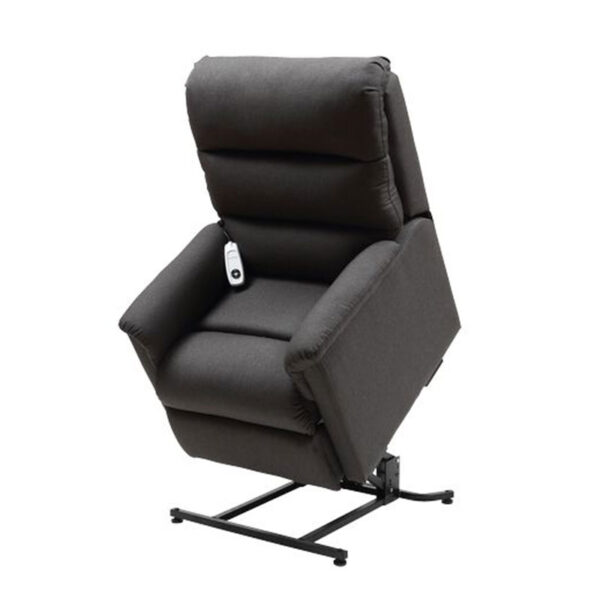 Fauteuil releveur Perle 1 moteur - Tissu chiné gris - Maxi
