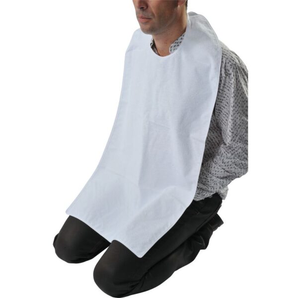 Lot de 5 serviettes adultes intraversables - Bleu