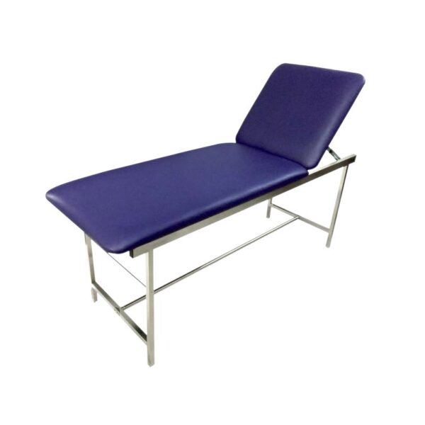 Table d'examen 2 plans inox - Bleu