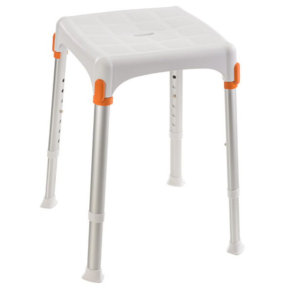 Tabouret de douche Capri compact - Blanc
