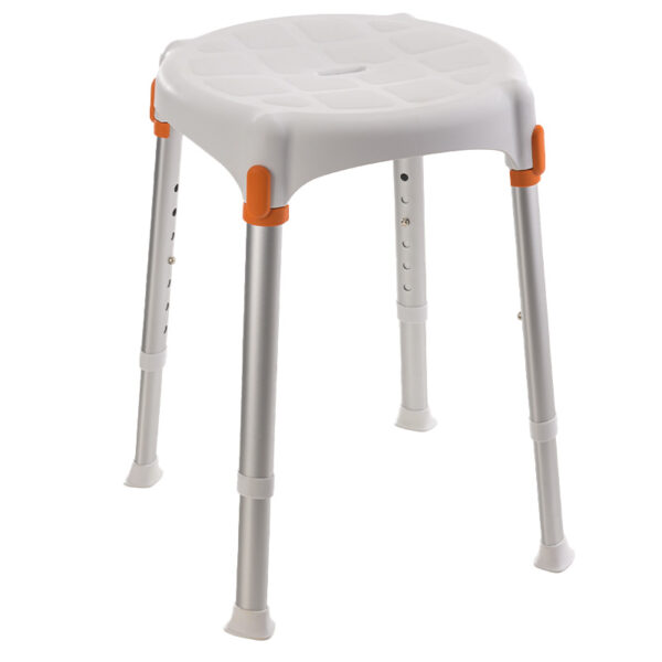 Tabouret de douche Capri rond - Noir