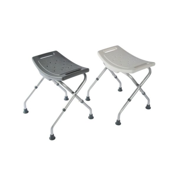 Tabouret de douche pliant Bora - Blanc