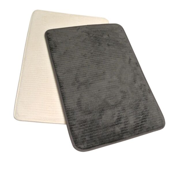 Tapis antidérapant à mémoire de forme Secure Soft - Blanc