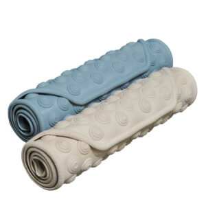 Tapis de bain extra-long antidérapant - Crème