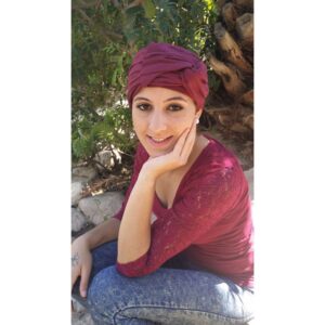 Turban Orquidée - Grenat