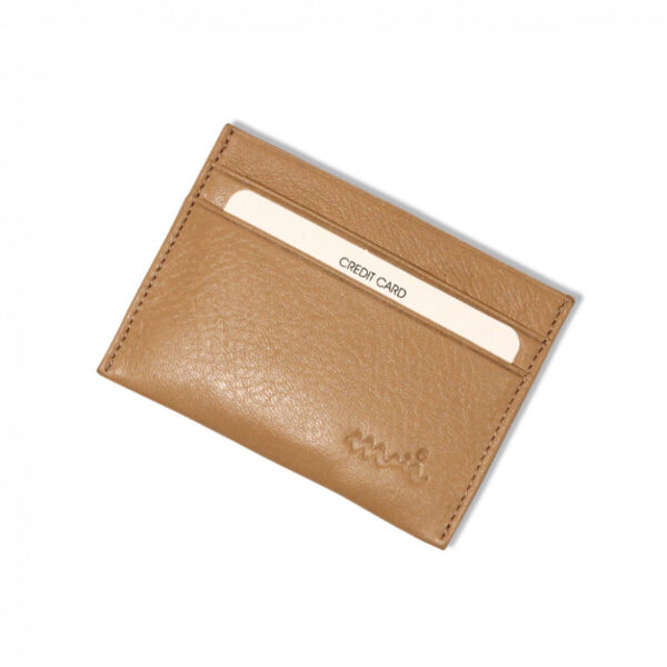 Protège CB Barrière RFID 4 cartes Cuir Crème
