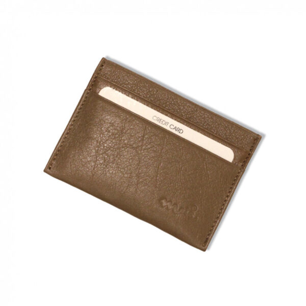 Protège CB Barrière RFID 4 cartes Cuir Tabac