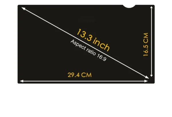 Filtre de confidentialité anti lumière bleue pour ordinateur 13.3" 294X165 – Image 3