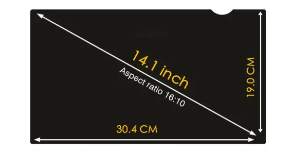 Filtre de confidentialité anti lumière bleue pour ordinateur 14.1" – Image 3