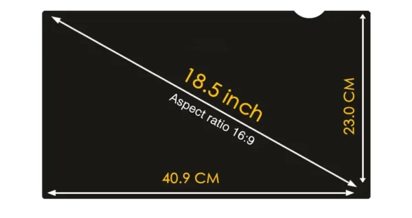 Filtre de confidentialité anti lumière bleue pour ordinateur 18.5" – Image 3