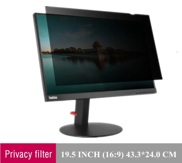 Filtre de confidentialité anti lumière bleue pour ordinateur 19.5"