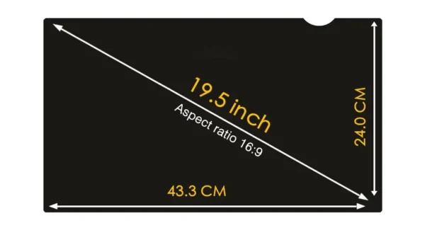 Filtre de confidentialité anti lumière bleue pour ordinateur 19.5" – Image 3