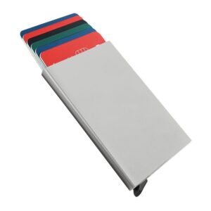 Porte cartes Barrière RFID Aluminium couleur - Argent