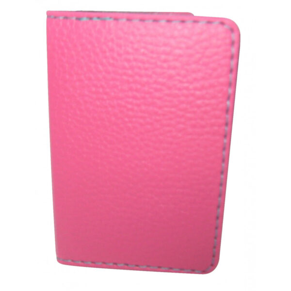 Protège-CB Simili cuir 2 cartes Rose