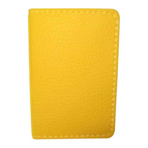 Protège-CB Simili cuir 2 cartes Jaune