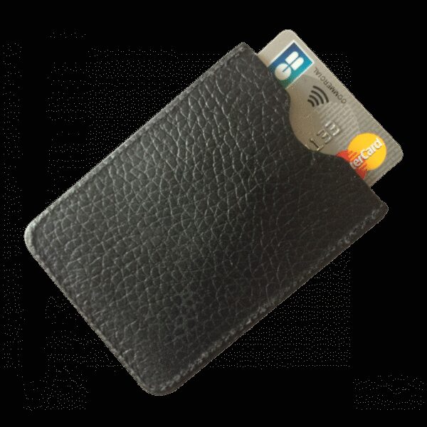 Protège CB Barrière RFID 1 carte Cuir Noir