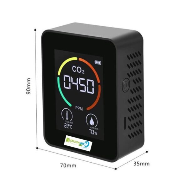 KAPM50 Détecteur de qualité de l’air en CO2 avec écran LCD – Image 2