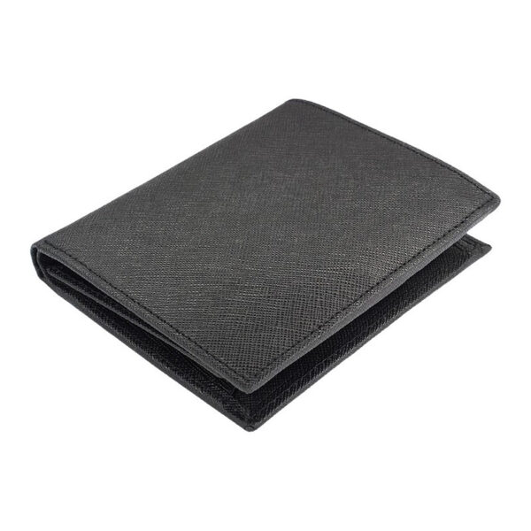 Portefeuille Barrière RFID 12 cartes Cuir Noir – Image 2