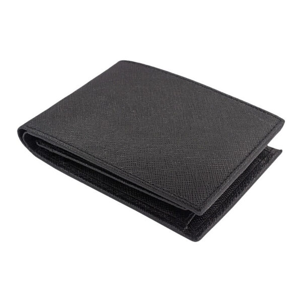 Portefeuille Barrière RFID 6 cartes Cuir Noir – Image 2