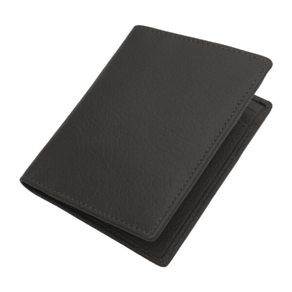 Portefeuille Barrière RFID 8 cartes Cuir Noir – Image 2