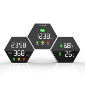 KAPM120 Analyseur de qualité de l'air mural, CO2 Horloge, Détection Infrarouge (NDIR)wifi