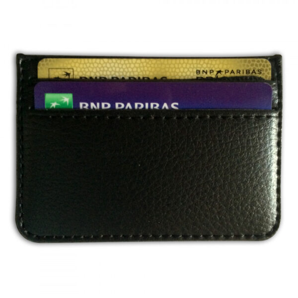 Présentoir de 16 Protège CB Barrière RFID en simili cuir 4 cartes – Image 3