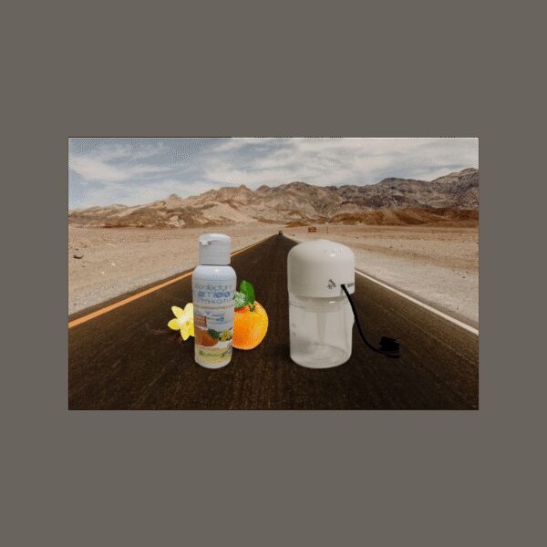 KIT COMPOSE D'UN PURIFICATEUR D'AIR PORTABLE ALIZE POUR VOITURE ET UN DESINFECTANT RELAXANT CONCENTRE 125ML – Image 3