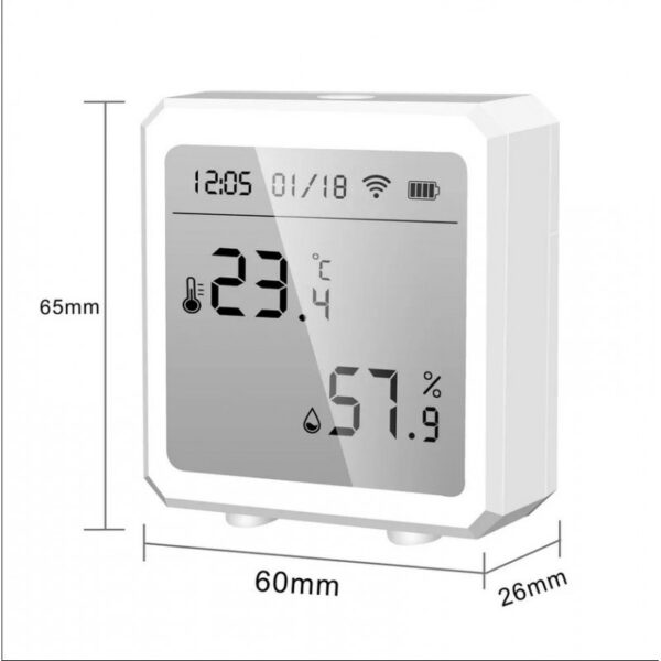 KAPTM100WF thermomètre capteur de température et d'humidité Tuya WIFI mural – Image 3