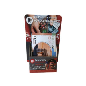 Présentoir de 12 Billets Barrière RFID Kokoon Banknote assortis